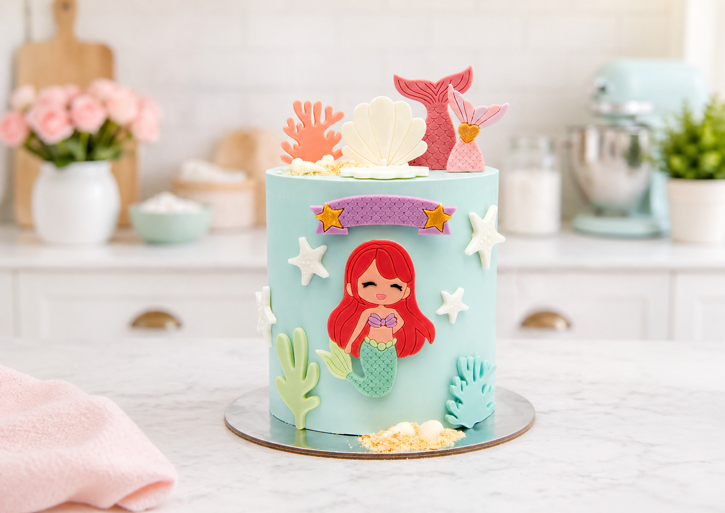 Under the Sea Theme Cake You Can Make at Home