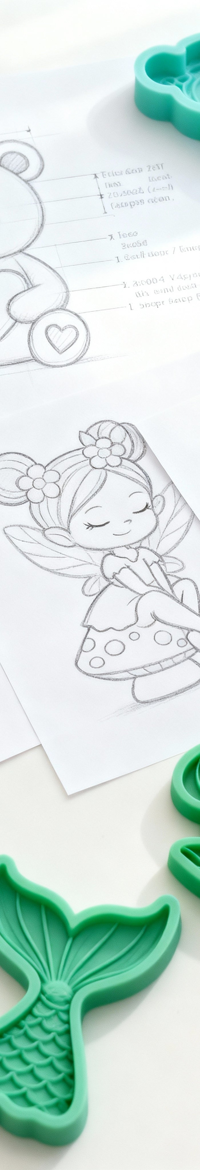 Clean workspace for custom silicone mold design