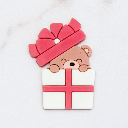 Bear silicone mold with party accessories