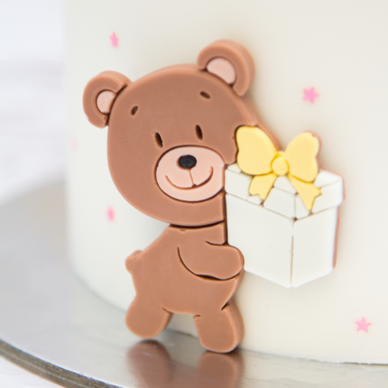 Finished chocolate party bears in various colors gift