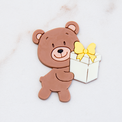 Party bears chocolate mold cavity details