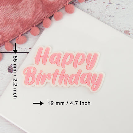 תבנית סיליקון Happy Birthday לקישוטי עוגה