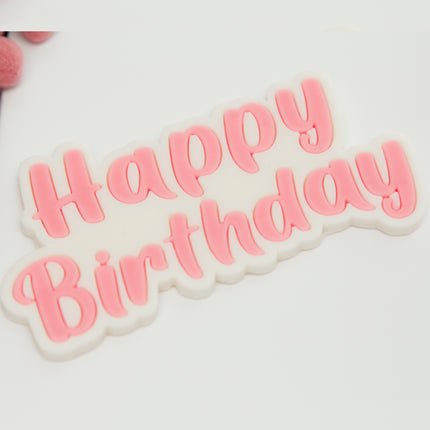 תבנית סיליקון Happy Birthday לקישוטי עוגה