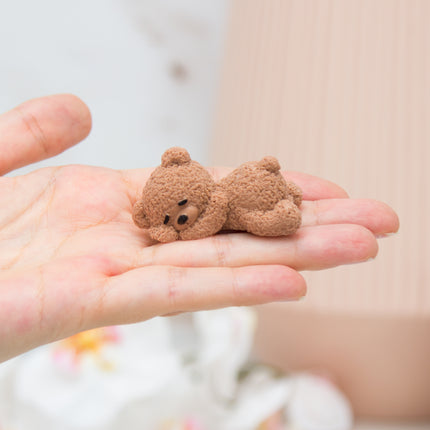 3D fuzzy bear sleeping mold scale