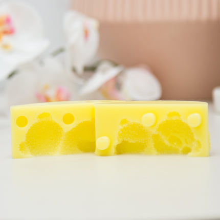 3D sleeping fuzzy bear silicone mold yellow
