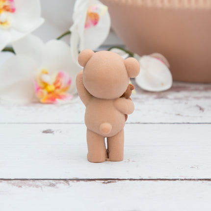 3D Teddy Bear Holding a Teddy Silicone Mold