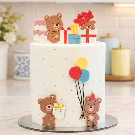 Teddy Bear Party Silicone Mold for Chocolate & Fondant