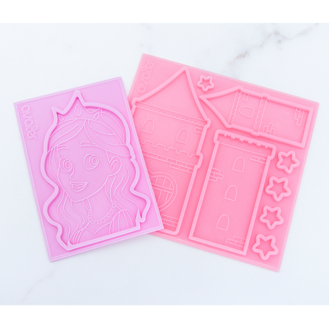 Castle silicone mold and princess bundle