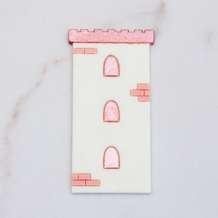 Detailed castle structure in food-grade silicone