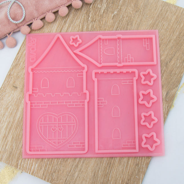 Castle Silicone Mold for Chocolate & Fondant