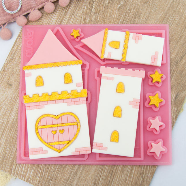 Castle Silicone Mold for Chocolate & Fondant