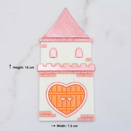 Castle silicone mold size chart and dimensions