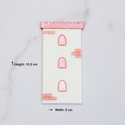 Castle silicone mold size chart and dimensions single tower