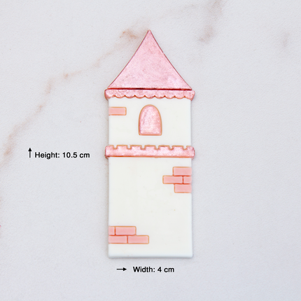 Castle silicone mold size chart and dimensions small tower