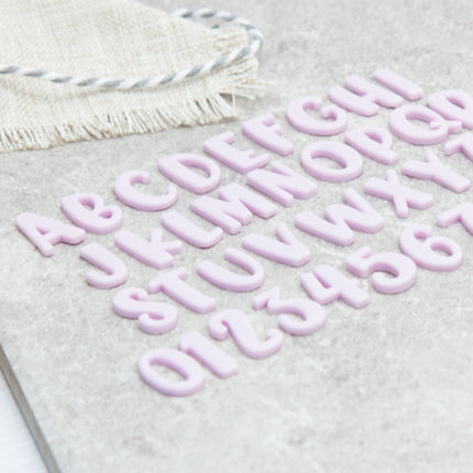 “Esther” Alphabet & Numbers Silicone Mold, 2 cm / 0.8 in