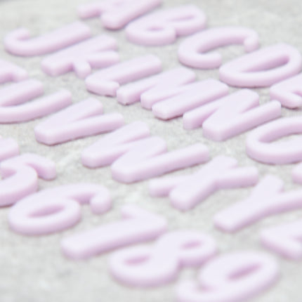“Esther” Alphabet & Numbers Silicone Mold, 2 cm / 0.8 in