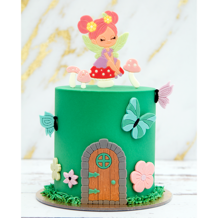 Forest mold with mushrooms and nature elements