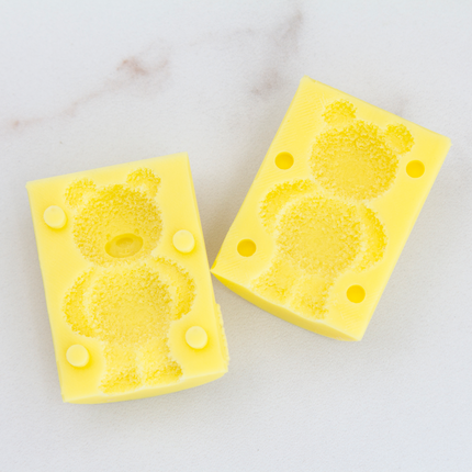 3D fuzzy bear hands on hips (older version) top view