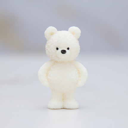 Small fuzzy bear mold cavity details