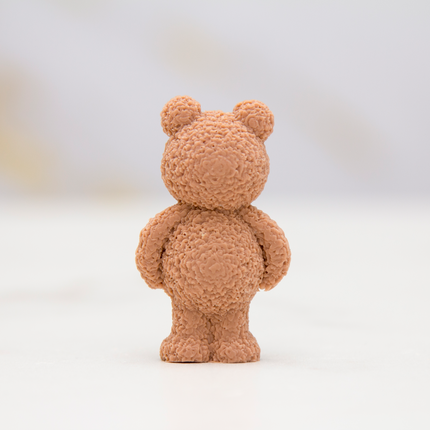3D bear silicone mold showing realistic texture
