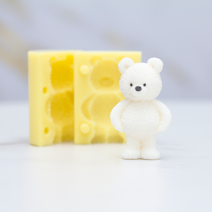 Fuzzy bear mold showing depth and quality