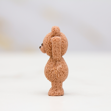 Textured fuzzy bear silicone mold showing details