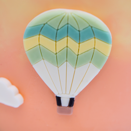 Finished chocolate hot air balloons from mold