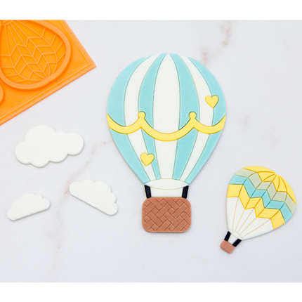 Hot air balloon silicone mold with basket design