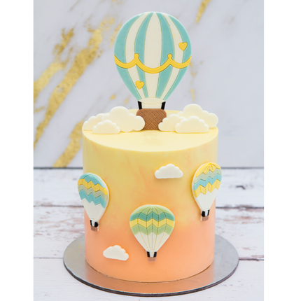 Hot air balloon mold showing detailed balloon pattern