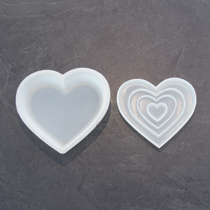Infinite love heart silicone mold 2 parts
