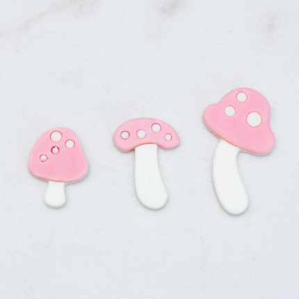 Small mushroom shapes for chocolate making