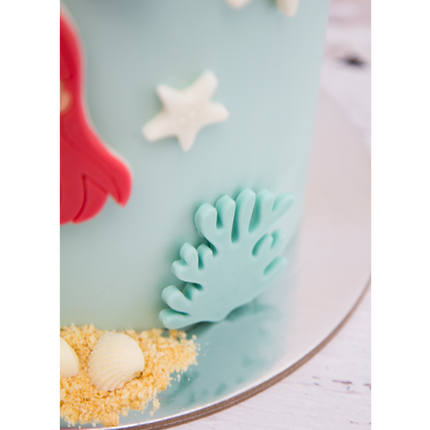 Detailed sea life shapes in silicone mold side view