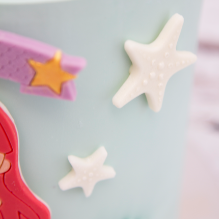 Detailed sea life star fish in silicone mold