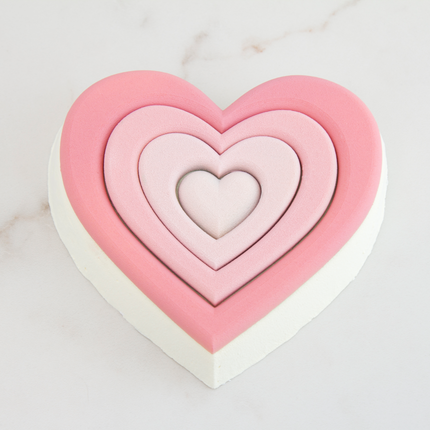 Heart cake silicone mold product photo
