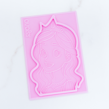 Handmade princess chocolate mold with crown details