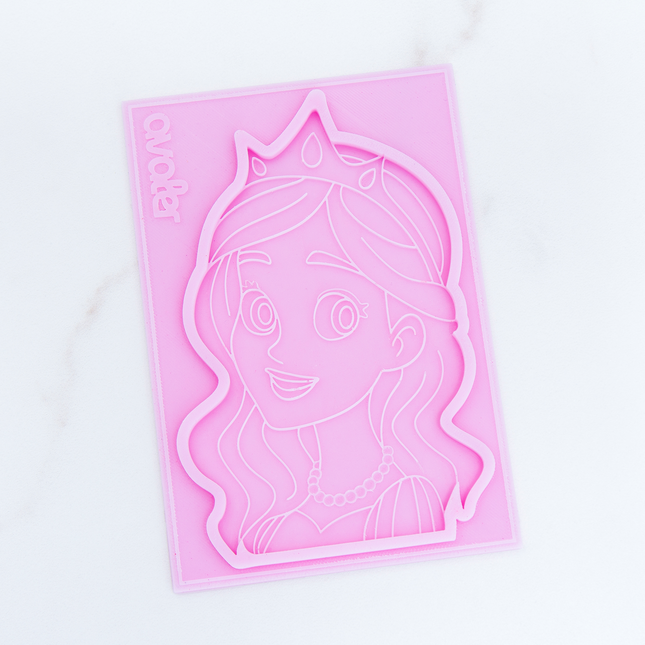 Handmade princess chocolate mold with crown details