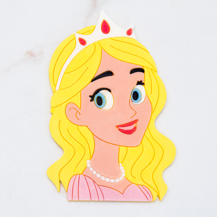 Finished chocolate princesses from silicone mold