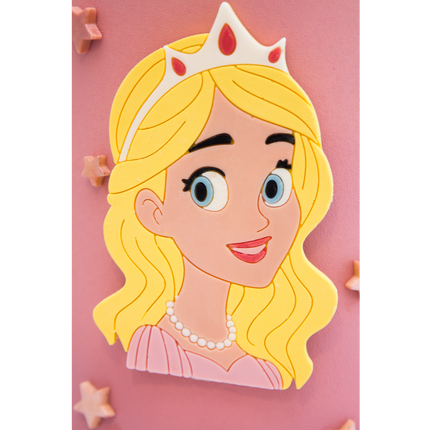 Princess silicone mold with flowing gown details