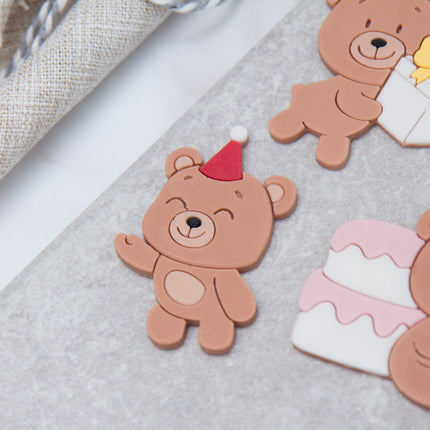 Teddy Bear Party Silicone Mold for Chocolate & Fondant