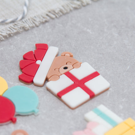 Teddy Bear Party Silicone Mold for Chocolate & Fondant