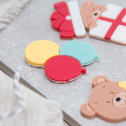 Teddy Bear Party Silicone Mold for Chocolate & Fondant