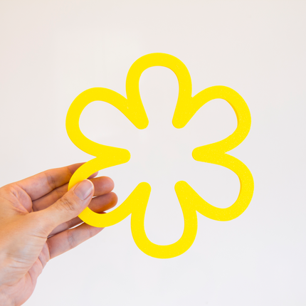 Flower cake mold cutter showing design details