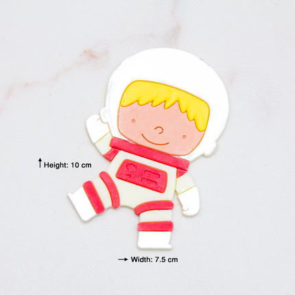 Astronaut silicone mold size chart and dimensions