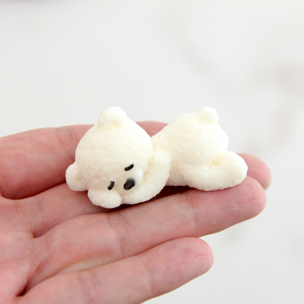 3D bear mold showing peaceful sleeping position