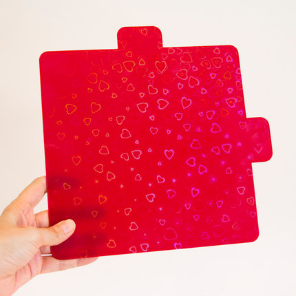 Holographic plastic tapping board for mold cake decorating