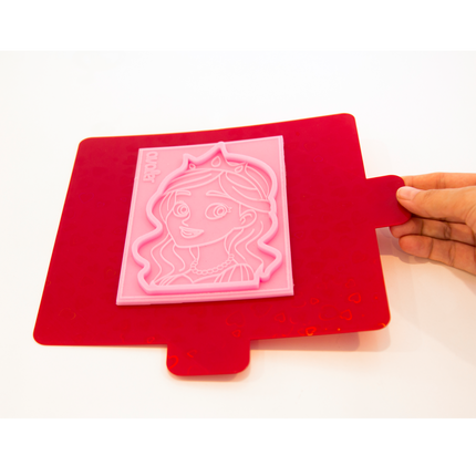 Shimmery holographic mold tapping board tool