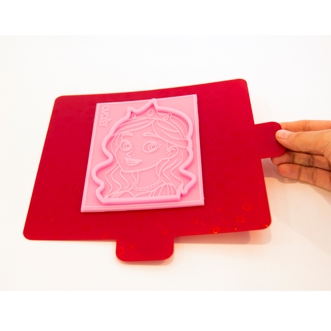 Shimmery holographic mold tapping board tool