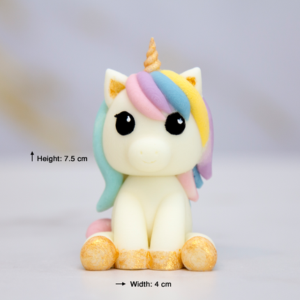 Unicorn silicone mold with flowing mane design