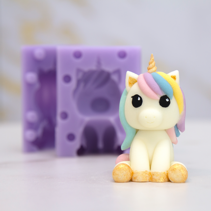 3D unicorn chocolate mold product photo