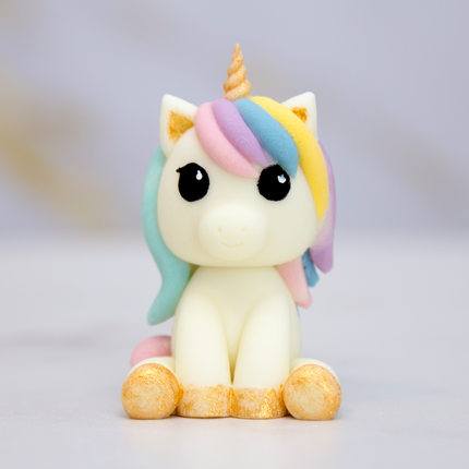 3D unicorn silicone mold with horn and mane